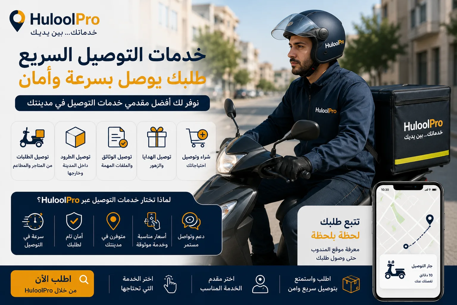 خدمات التوصيل السريع... كيف تختار مقدم خدمة موثوقًا لتوصيل طلباتك؟ - مقالات حلول برو